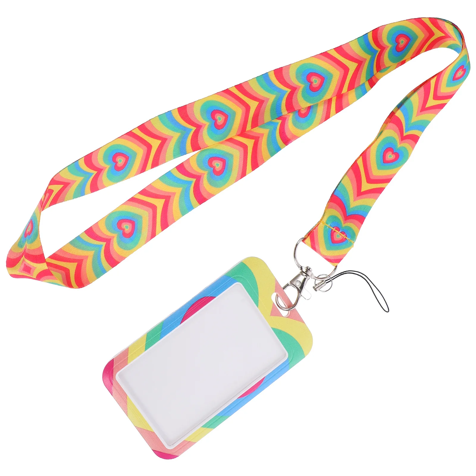 

1 set 1 Set Id Card Holder Lanyard Included Simple Design Anti-Scratch Badge Holder For Work School Students Teachers Engineers
