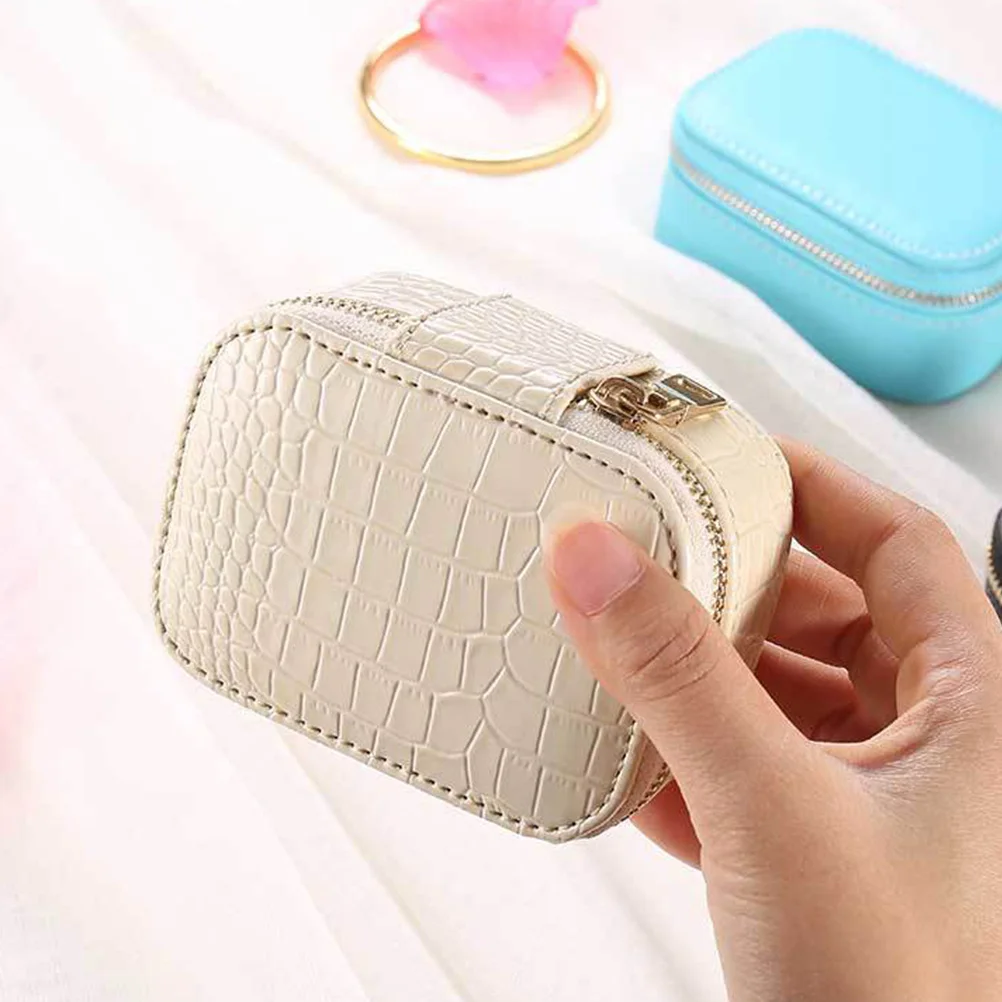 

Дорожная шкатулка для драгоценностей из искусственной кожи, портативный органайзер для хранения ожерелья, кольца, часов, многофункциональная витрина для ювелирных изделий, идея подарка