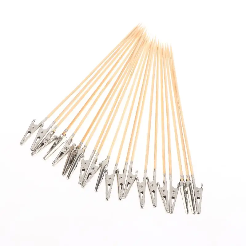 10Pcs/pack Wood Metal Painting Stand Alligator Clip Stick Modeling Tool For Airbrush Model 2x85/2x100/2x150/2x180/2.5x180mm view 2
