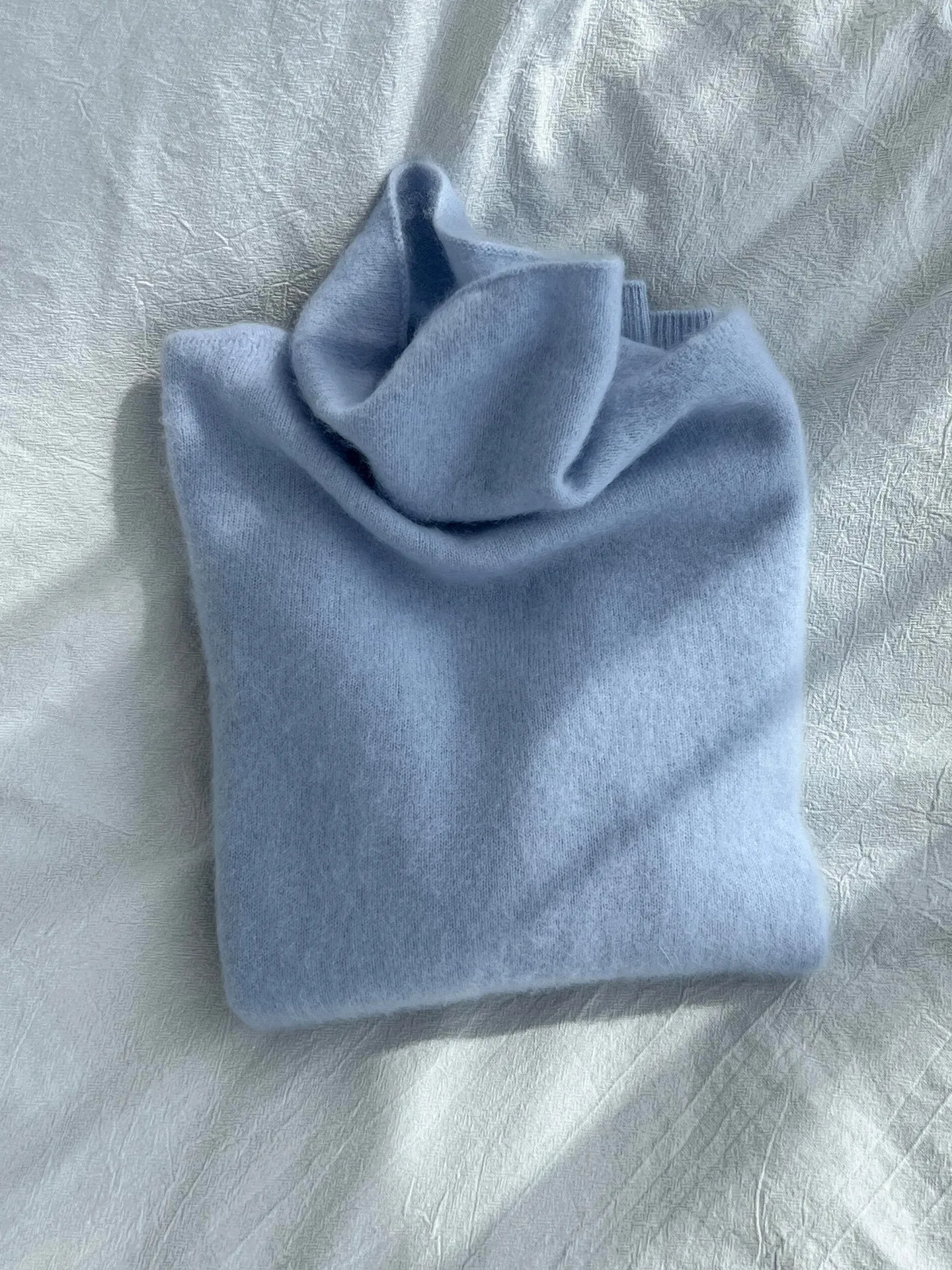 Damen Rollkragenpullover Eisblau Figurbetont Basis-Innenbekleidung Pendler-Stil Langarm Thermo-Oberteil