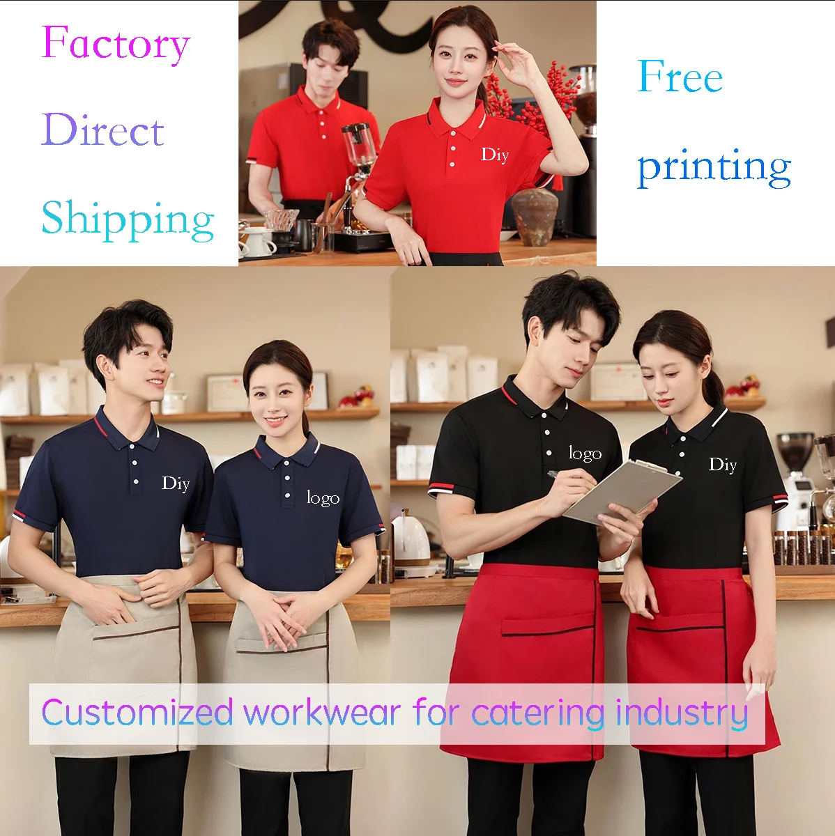 Customized workwear for catering and hotel industry