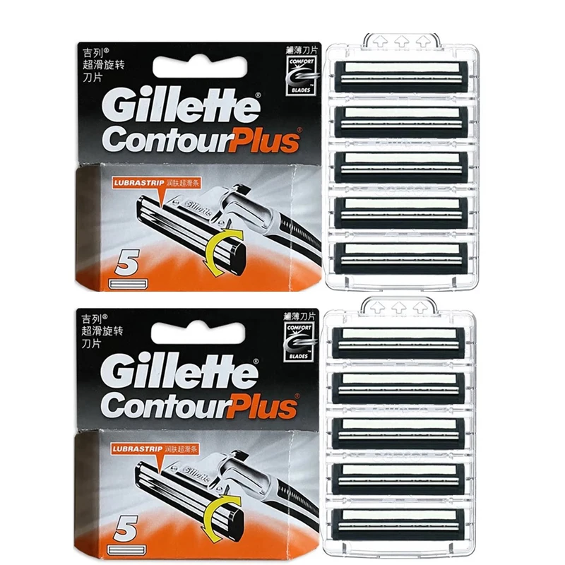 ジレット コントゥールプラス カートリッジ 10個パック ルブラソフトストリップでスムーズで快適なシェービング
