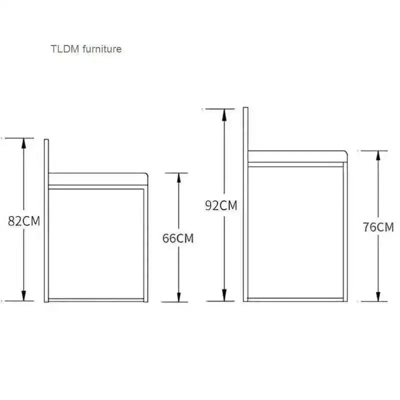 الشمال الحديد المطاوع كراسي بار بسيطة الحديثة عالية بار البراز أثاث المنزل شخصية كرسي طويل الساق كراسي مصمم للمطبخ #5