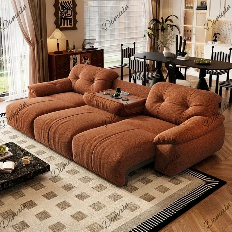 EPI Design Pullout Sofa Electric Brown Elderly Power Multifunctional Sofa Electric Coner Recliner Kinosessel Luxury Furniture