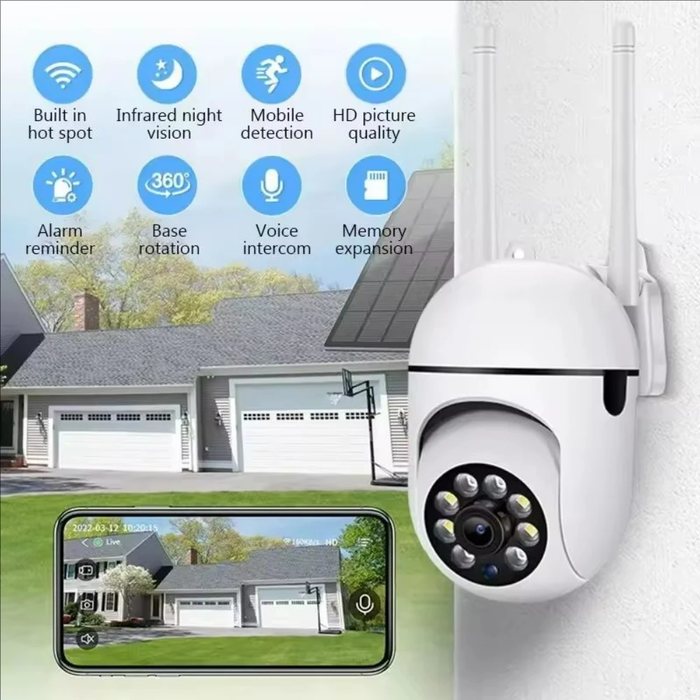 

Smart 2.4G WiFi Camera for Home Security Video Surveillance Supprt Two Way Audio Mobile Motion Outdoor/Outside Night Vision