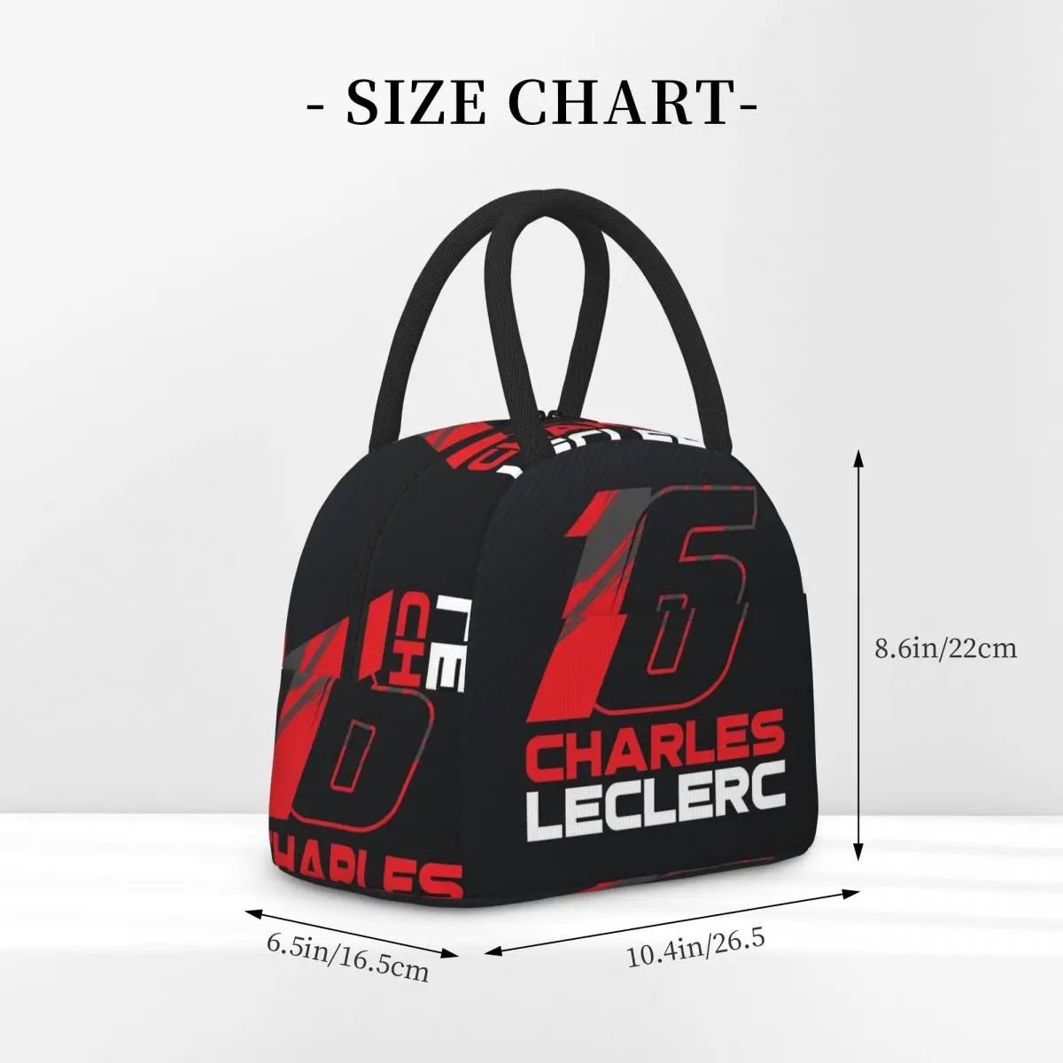 Charles Leclerc 16 V3 Lunch Bags Insulated Bento Box Portable Lunch Tote Resuable Picnic Bags Cooler Bag for Woman Kids Work
