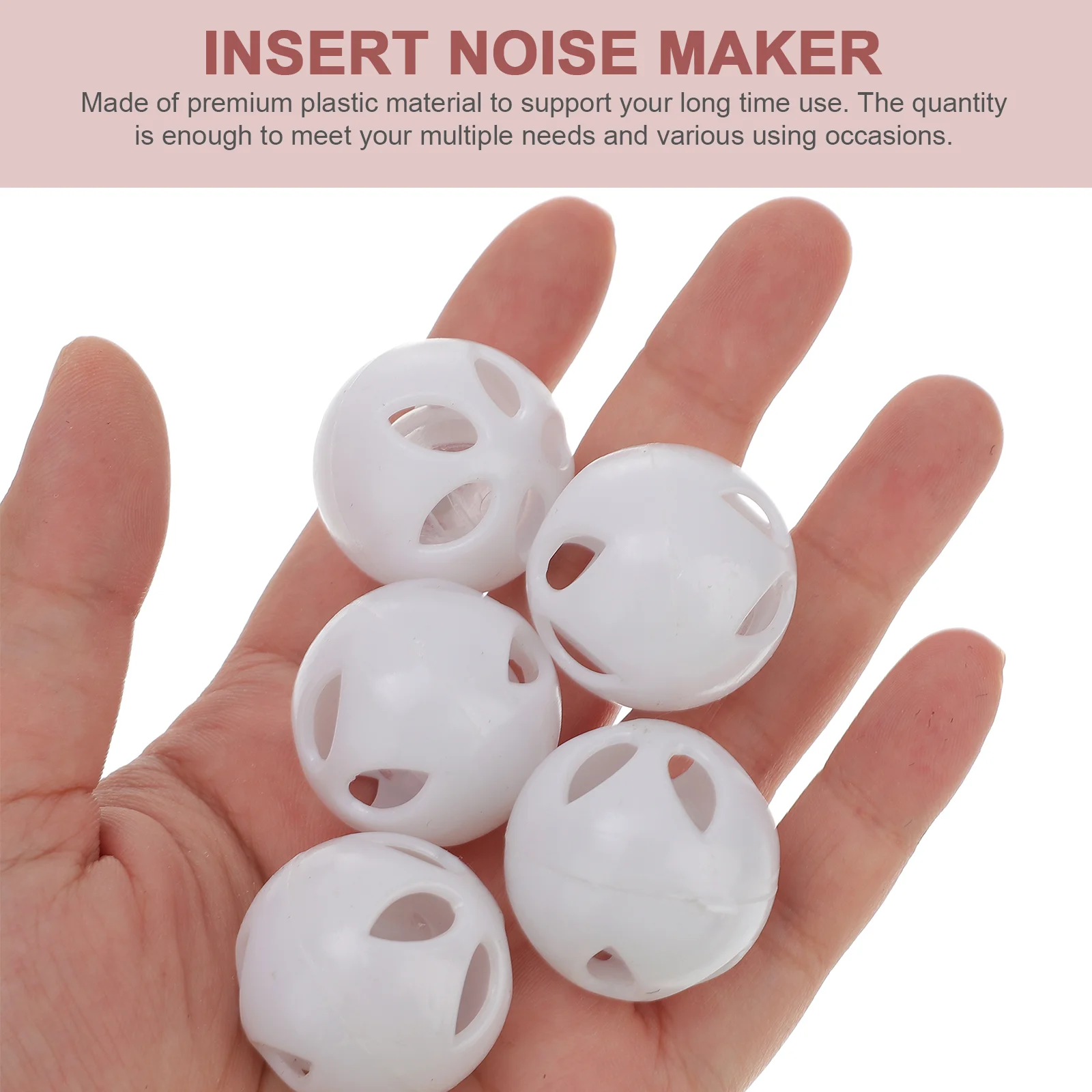 50 PCS อุปกรณ์เสริม Plush Noise Maker Squeakers ใส่ Bell สัตว์เลี้ยงพลาสติกโมดูลเสียง