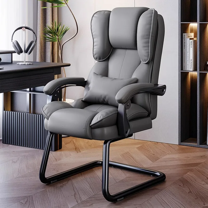 

Neckrest Black Office Chairs Elbow Luxury Conference Bedroom Sleep High Solid Base Chairs Waterproof Sandalye Backrest Furniture