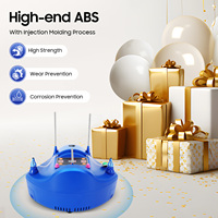 Professional Electric Balloon Blower, 1200W Dual Port Inflator with Foot Pedal for Party Decorations (132GPM Airflow)