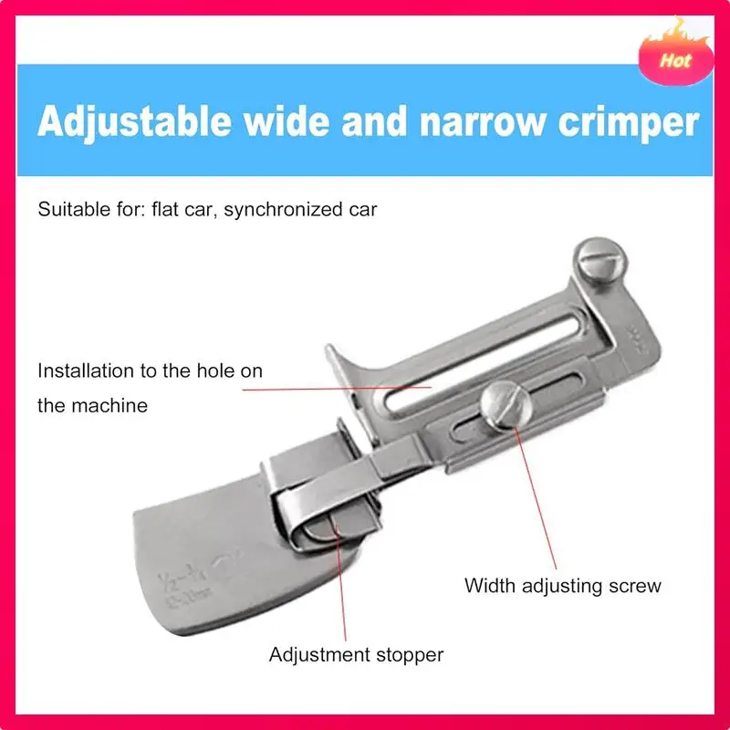 Sewing Rolled Adjustable Width Rolled Hemmer Foot Sewing Rolled Hemmer Foot (15-25Mm)