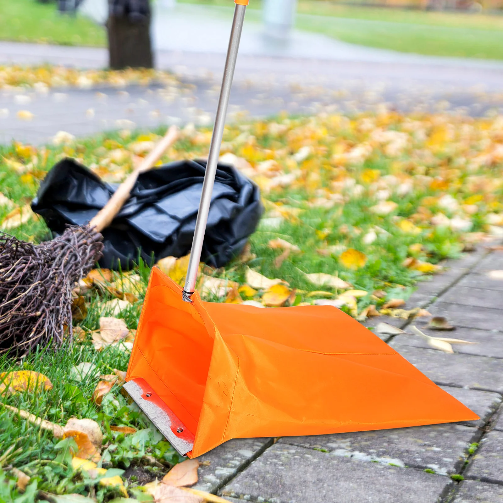 

Heavy Duty Garbage Grabber Windproof Dustpan for Home Office School Use Easy Clean Trash Pickup Tool Clamping Mechanism