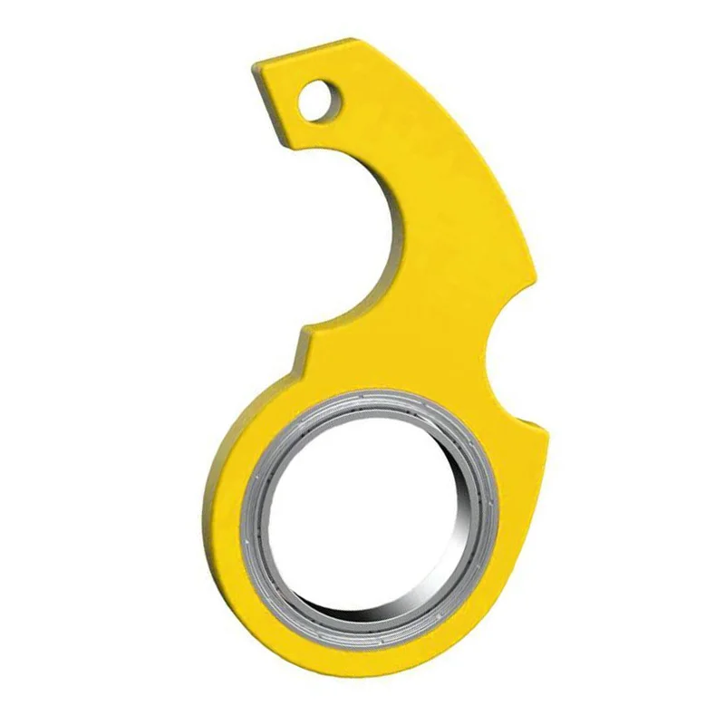 Spinner Stress Toy Keychain, Metal Fidget Ring