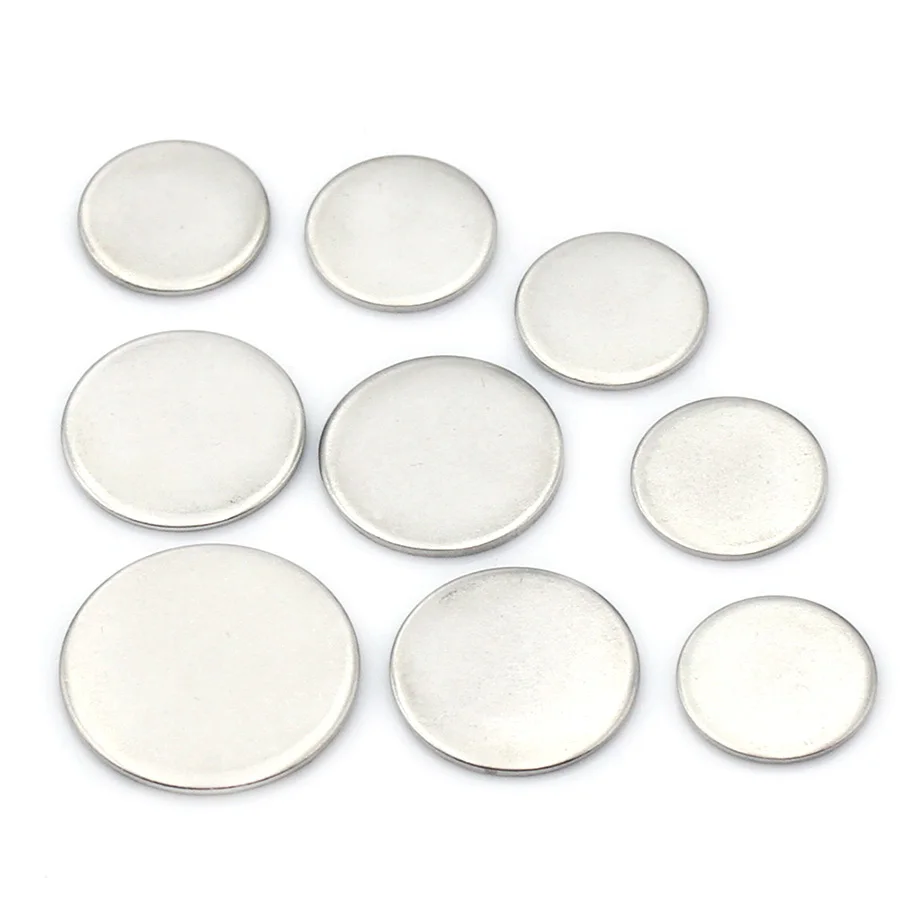 5-50 قطعة ضياء 6-30 مللي متر الصلبة الجولة 304 الفولاذ المقاوم للصدأ شقة غسالات القطر الداخلي/الخارجي ل الترباس الجوز الحشوات سمك 1-4 مللي متر