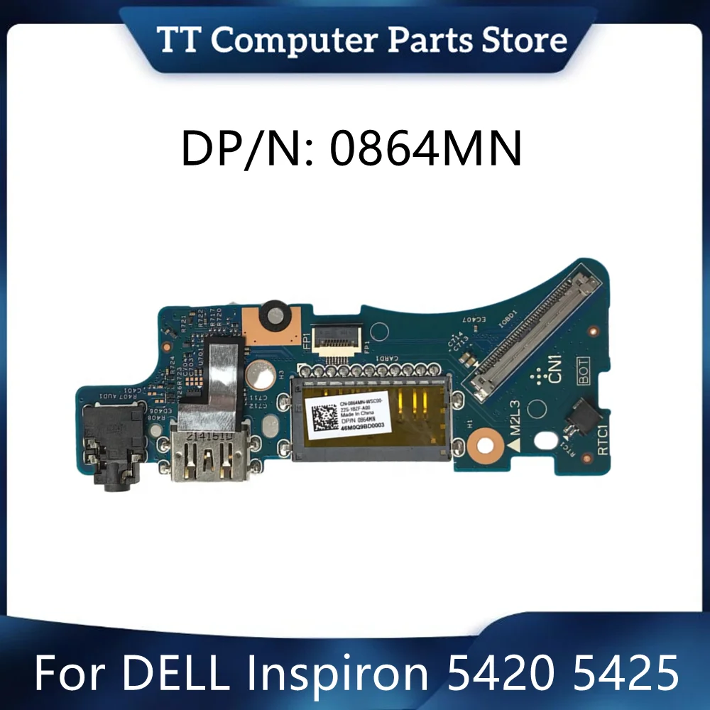 

TT New Original For DELL Inspiron 5420 5425 USB Audio SD IO Small Board Card Reader 213717-1 0864MN 864MN Fast Ship