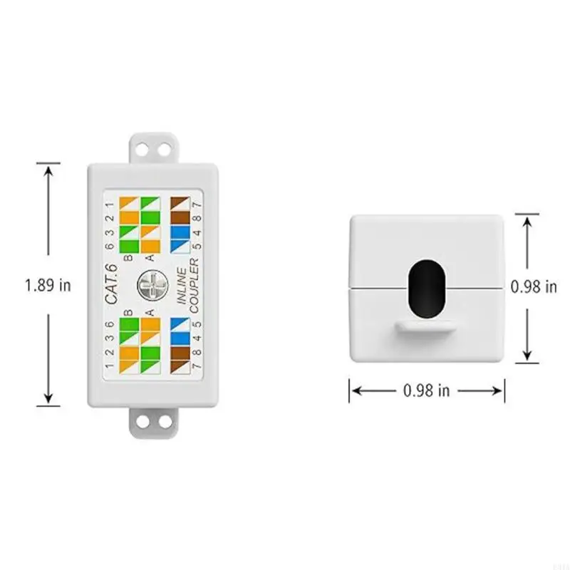 F3MA Keystone Port Mount Box Cat6 RJ45 Keystone Port Coupleur Joineur pour Cat6 Ethernet Networking Câble Installation