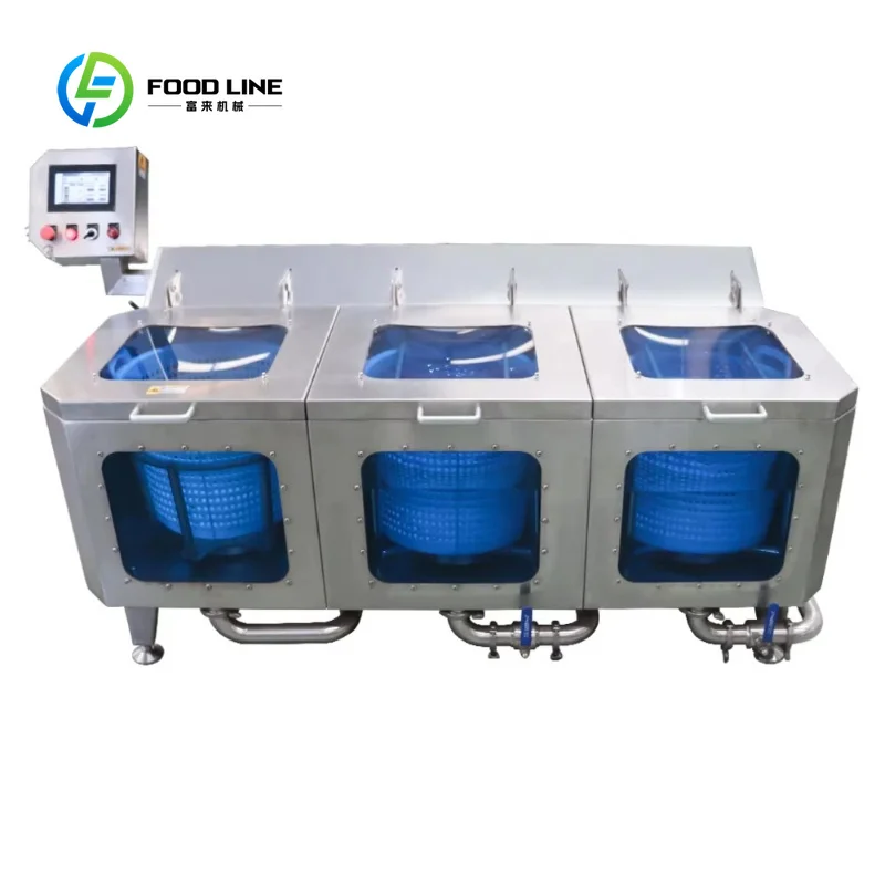 Customized Automatic Ozone Bubble Vegetable and Fruit Washing Machine Commercial Salad Leafy Vegetable Cleaner Cleaning