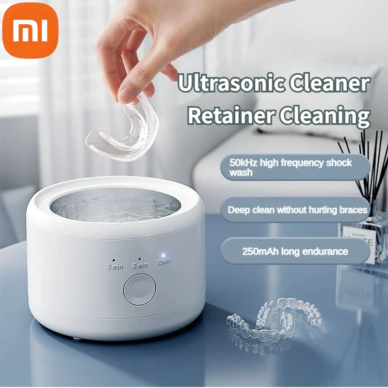 

Xiaomi Ultrasonic Braces Cleaning Machine Multi-function Invisible Retainer Denture Machine Jewelry High Frequency Cleaner