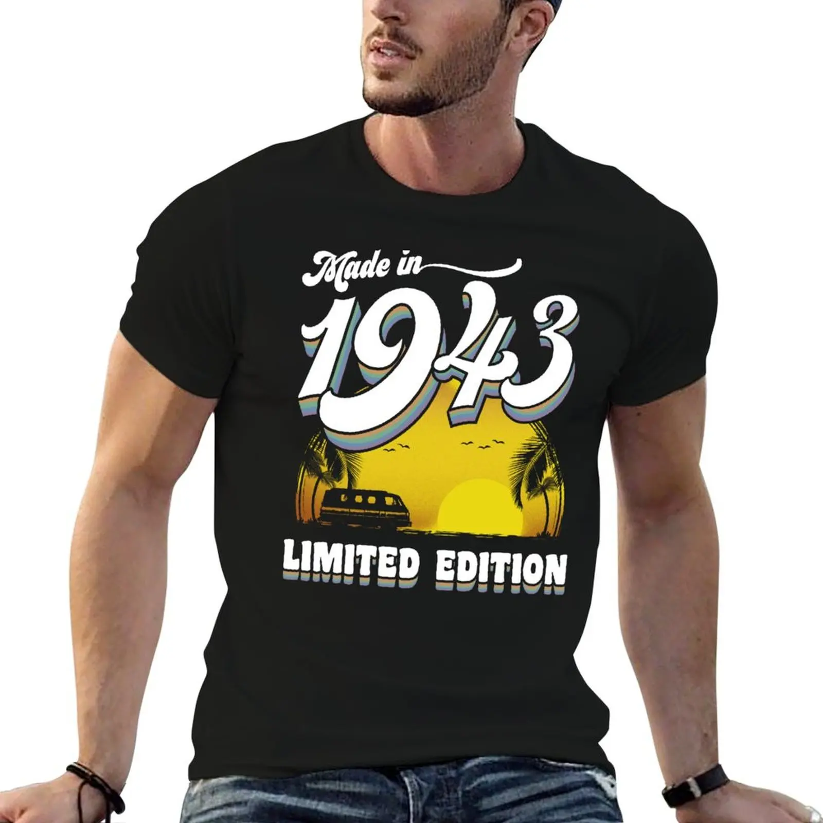 

Made in 1943 80th Birthday Gift 80 Years Old 80th Birthday T-Shirt graphic shirts custom shirt kawaii clothes men tshirt