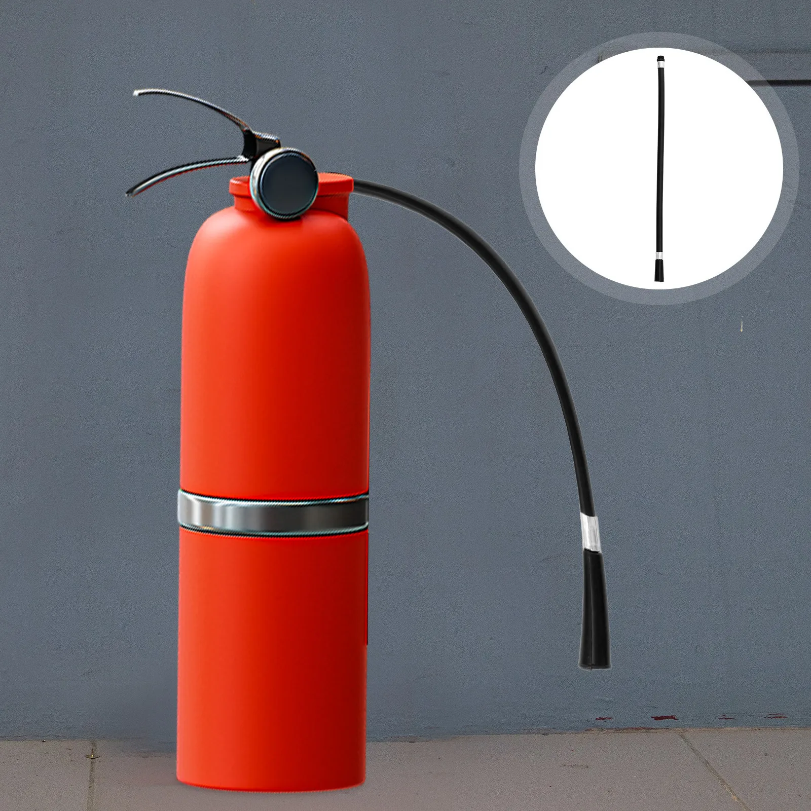 10Pcs Extinguisher Hose Replacement Heavy Duty PVC Iron Spray Tube Compact Design for Office Business Fire Safety Kit