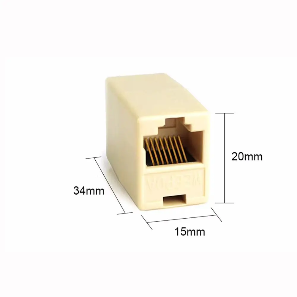 Internet Tools Alloy Internet Tools RJ45 Durable Cable Connector 8Pins High-quality RJ45 CAT5 Coupler Plug Adapter Cable