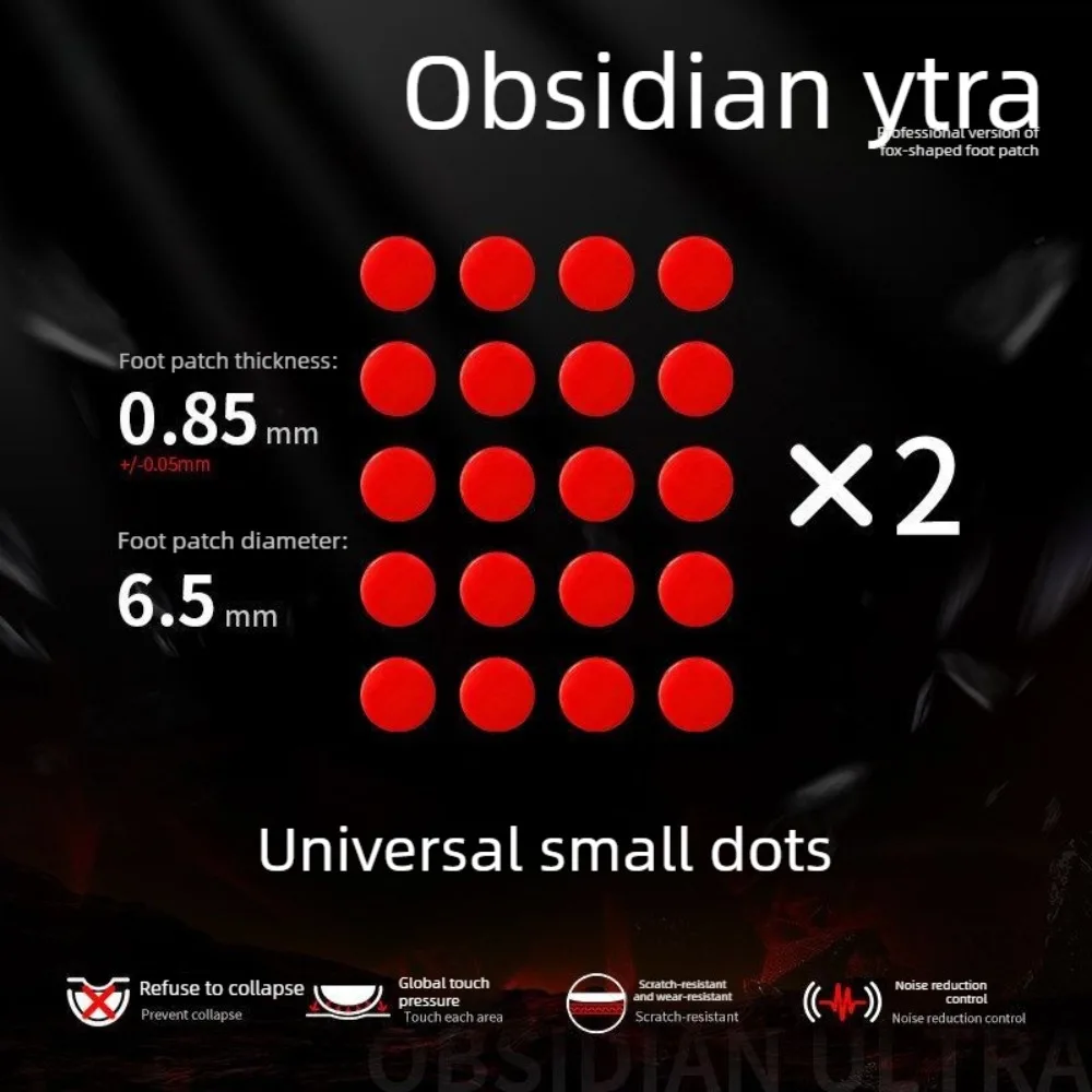 Obsidian Ultra Foot Patch with Wear Resistant, Noise Reducing  Anti Collapse Design Control Sense For GPX 2C 2DEX GPW2 3 4