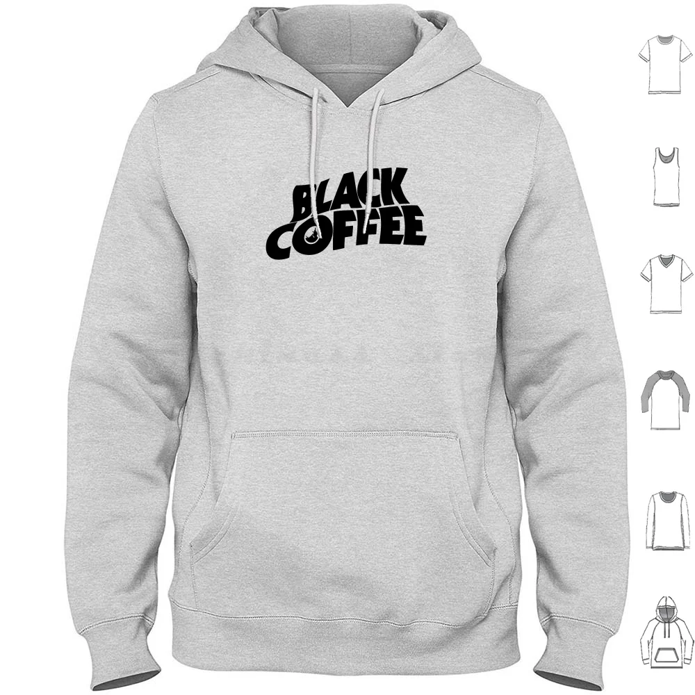 

Black Coffee Hoodie Cotton Long Sleeve Black Coffee Drink Beer Pop Popular Skate For Him For Her Cute Animal Black White Women