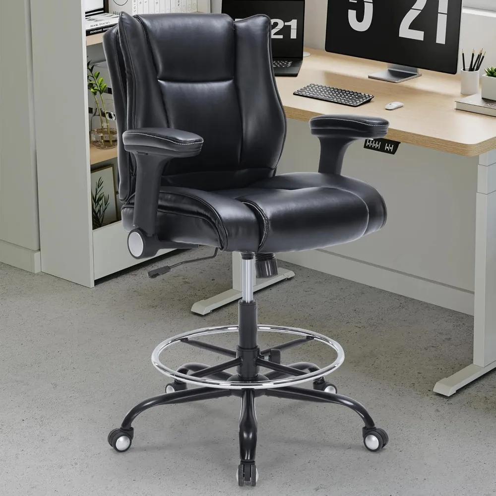 寝室用充電ステーションとLEDライト付き黒色ドレッサー、6段チェスト、クローゼット用木製ドレッサー、Mサイズ