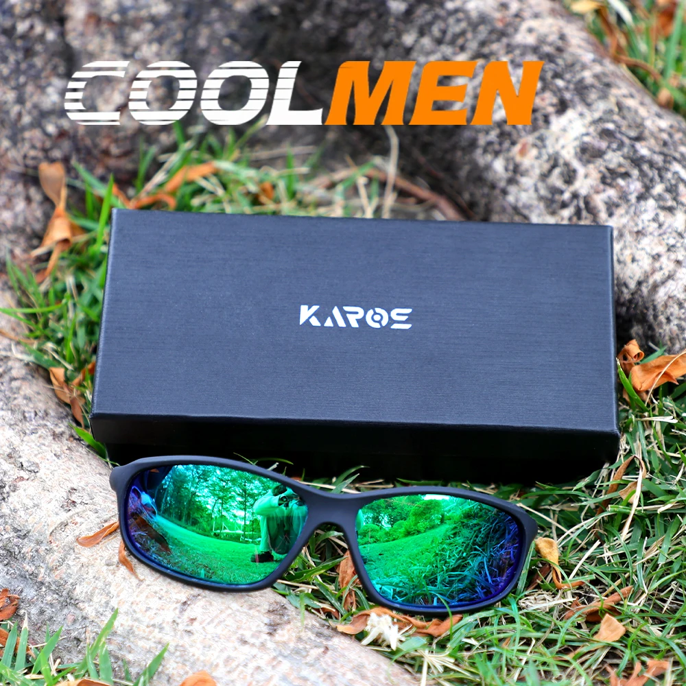

COOLMEN Fashion Polarized Sport Sunglasses Men Women Driving Fishing Cycling Mountaineering Sports Man UV400 Sunglasses With Box