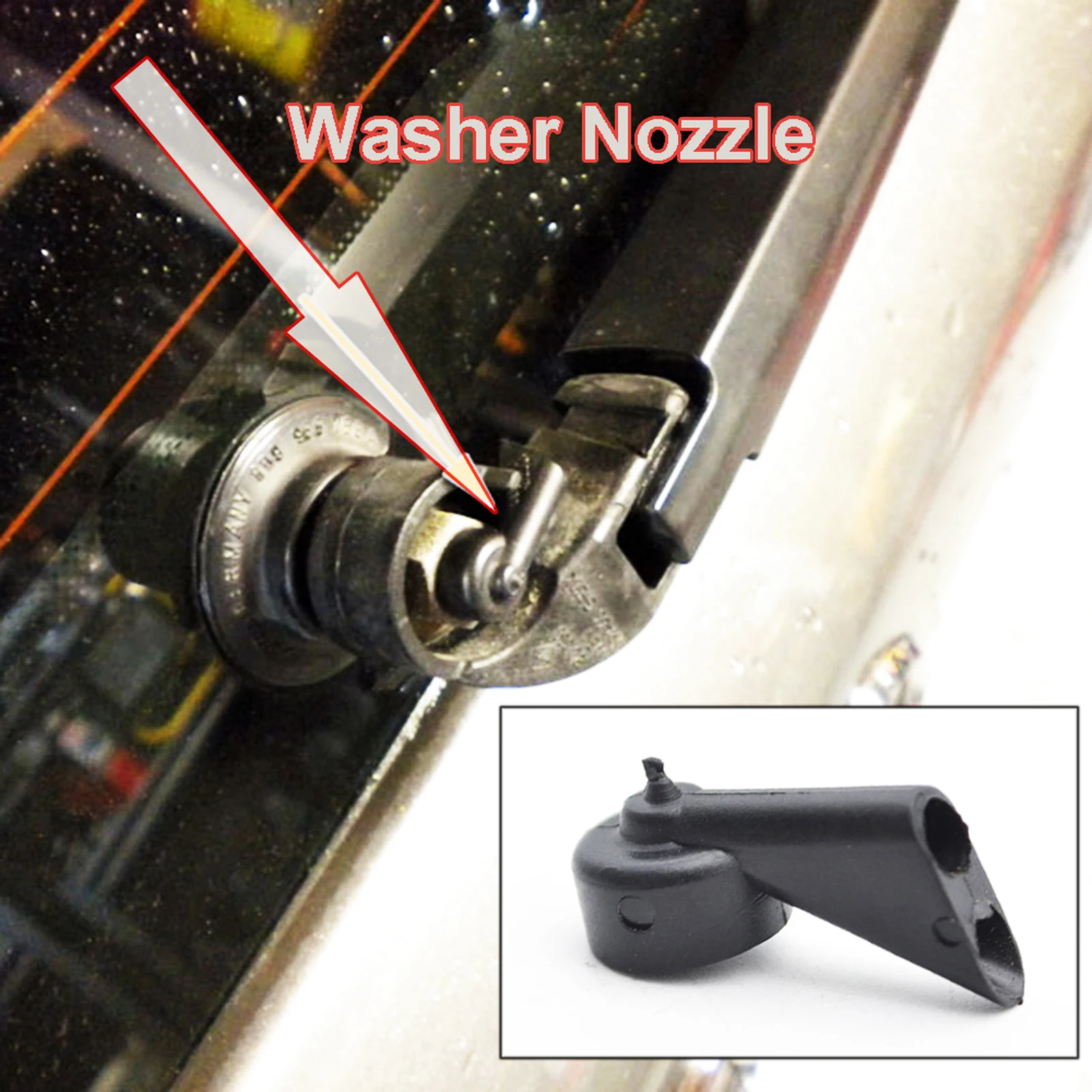 Nozzle Spray Rear Window Windscreen Windshield Washer Jet Wiper For Audi A1 A4 B6 B7 B8 A3 S3 A6 C6 Q5 SQ5 Q7 2010 2011