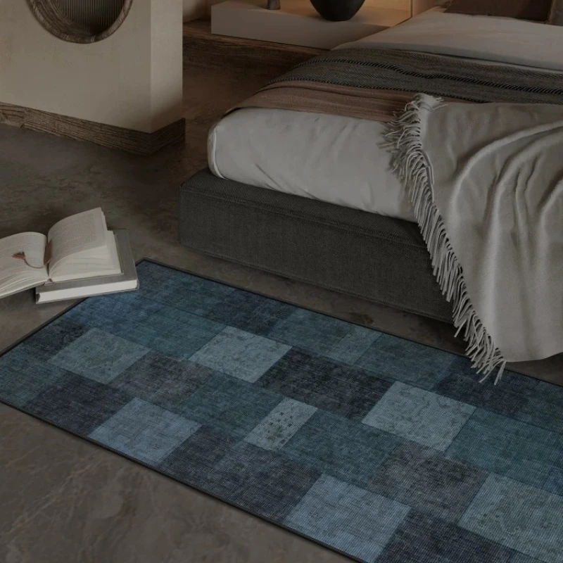 Ethnic style living room carpet, bedroom floor mat, waterproof and anti-fouling retro bedside blanket