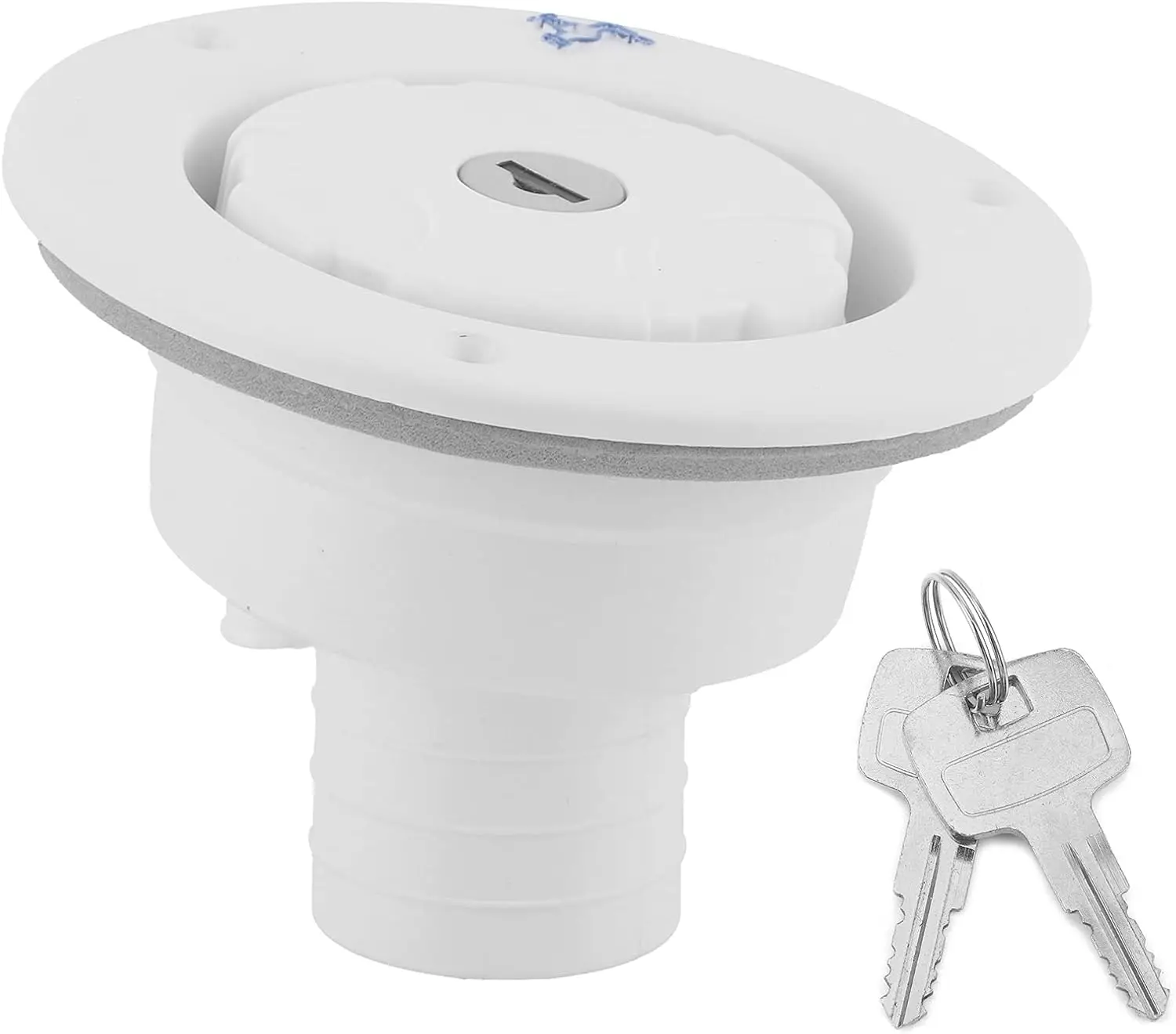 1set Tutup Pengunci Tangki Air RV Dengan 2 Kunci Untuk Rumah Tangki Air Segar Fiamma Motorhome Caravan Camper Van Aksesoris RV