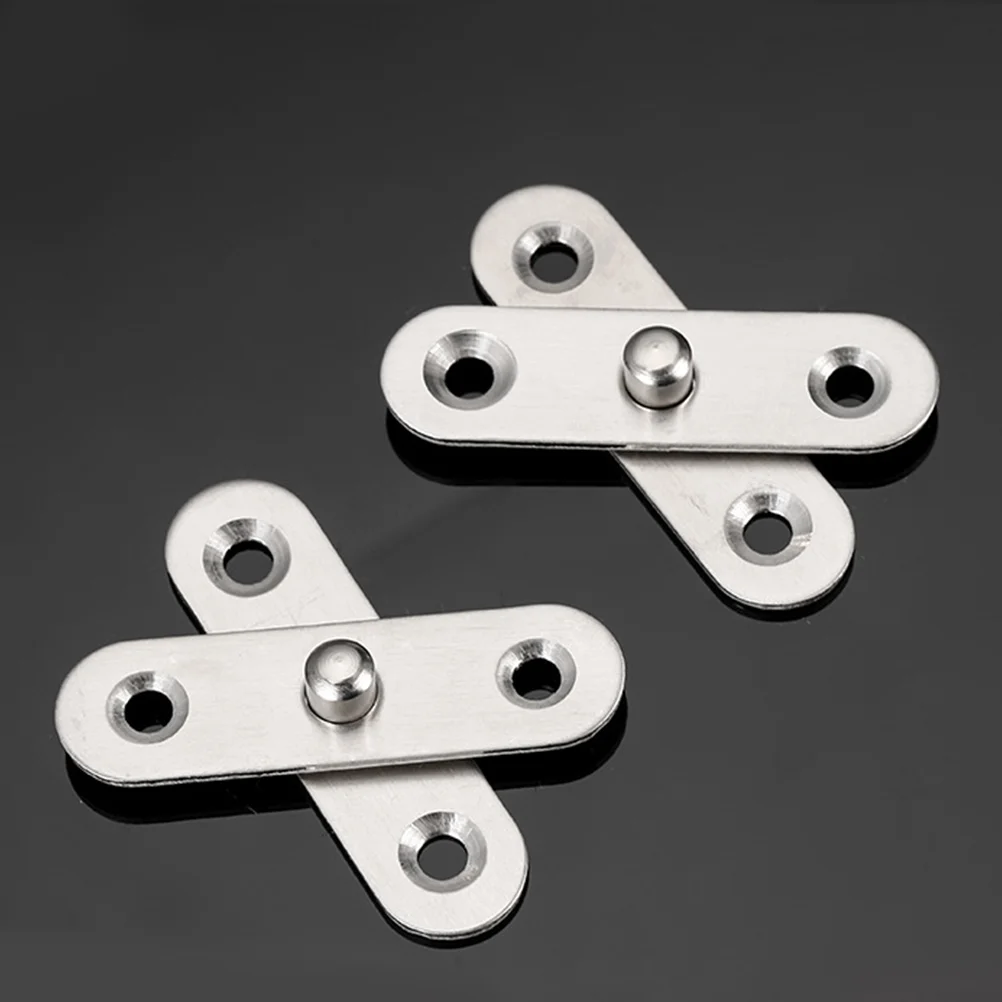 

10 Pcs Furniture Subsidiary Materials Fittings Hidden Mounting Hinges Pivoting for Cabinet Doors 360 Degree Rotatable Invisible