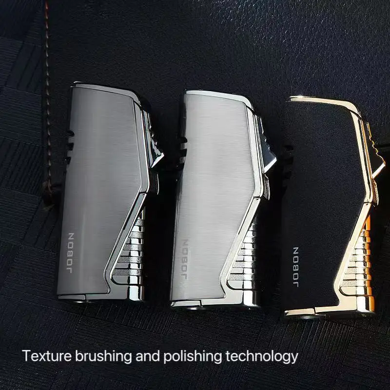 JOBON San Direct Charge Cigar Lighter Outdoor Windproof Portable Metal Gas Lighter Kitchen Barbecue Tool High end Gift