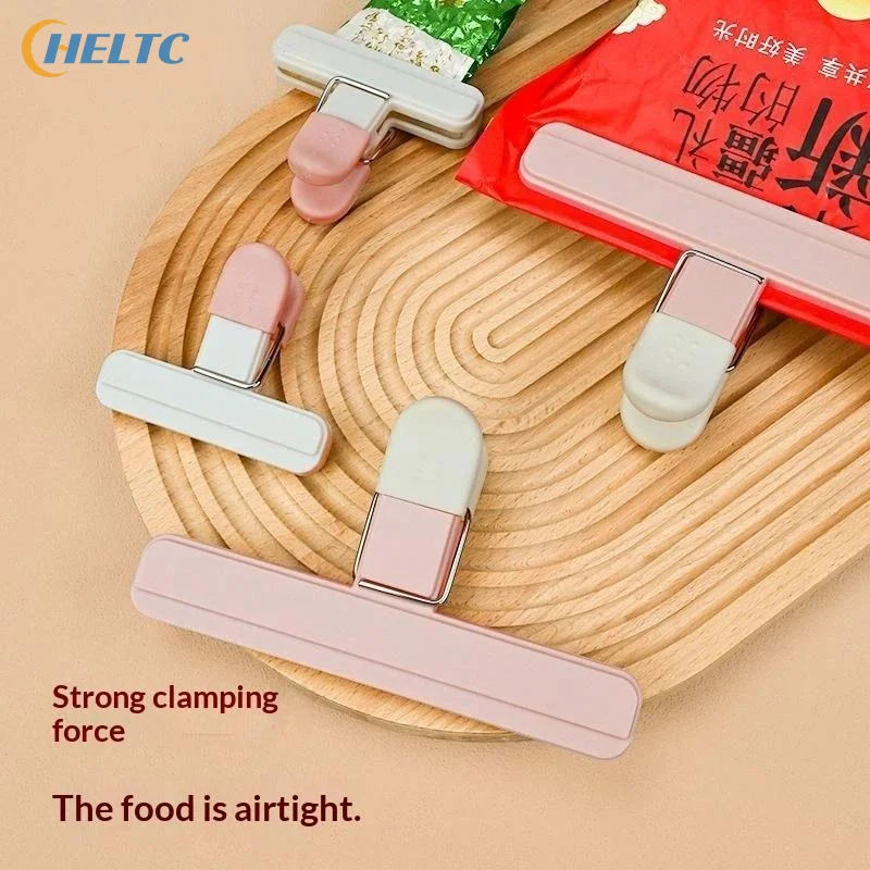 Portable Bag Clips Kitchen Storage Food Snack Seal Sealing Bag Clips Sealer Clamp Plastic Tool Kitchen Organization Accessories