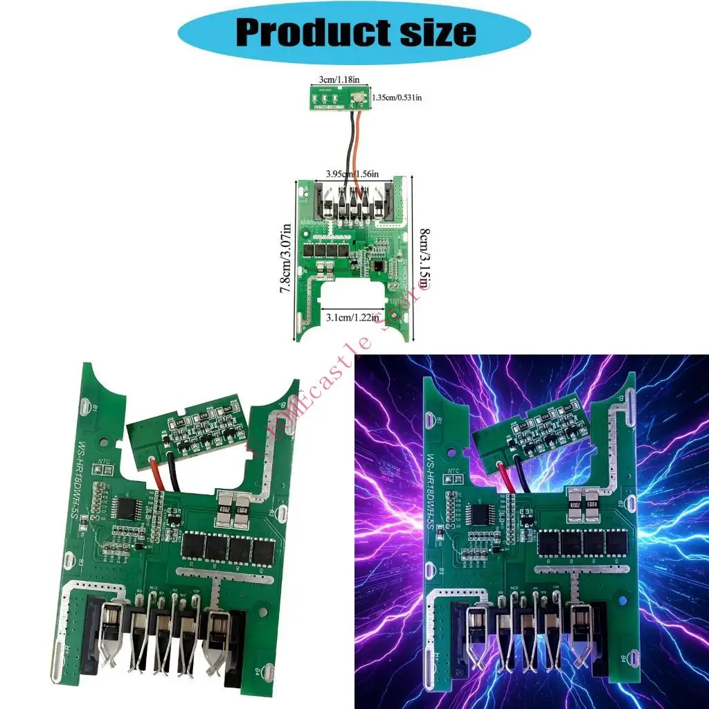 63HF Heat Resistant Battery Management System Circuit Board For 18V Cordless Tool