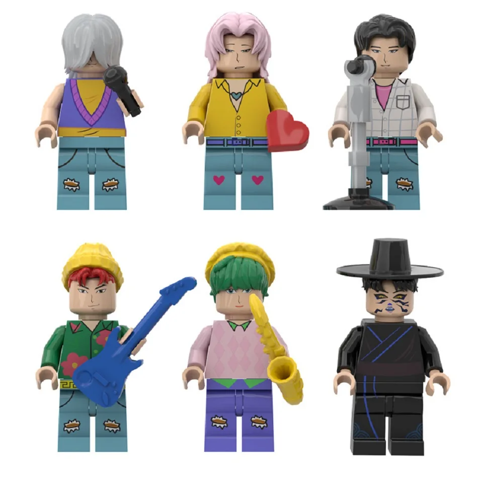 Nouveau produit Kpop diable Hunter Mini figurine blocs de construction jouet Anime périphériques bureau décoration Collection cadeau de noël