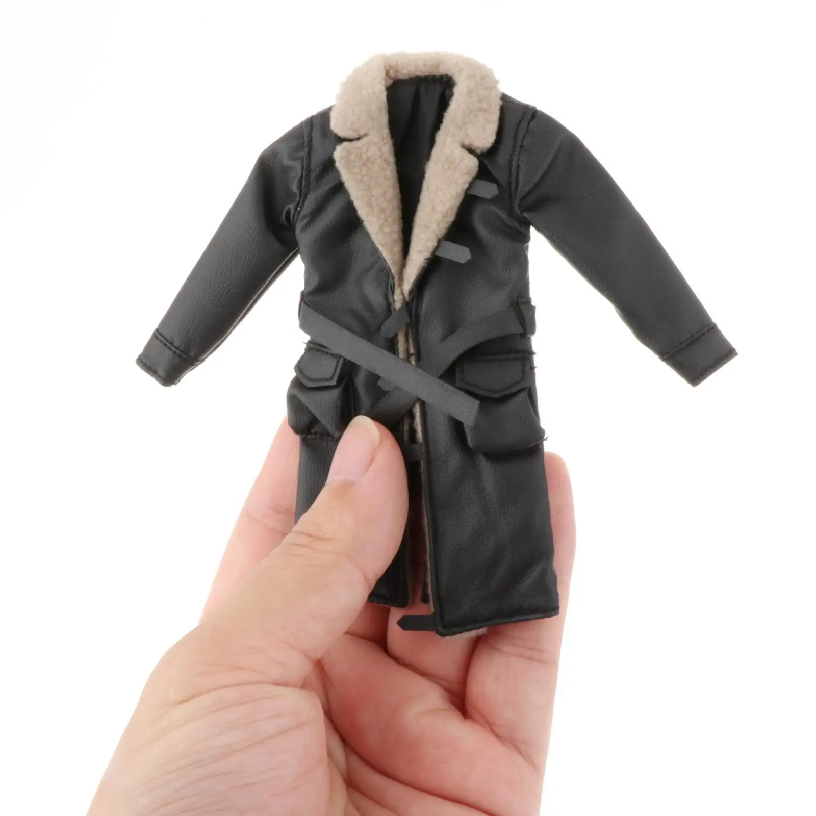 1/12 Scale Men Figure Trench Coat Fashion Dolls Dress up Accessory Miniature