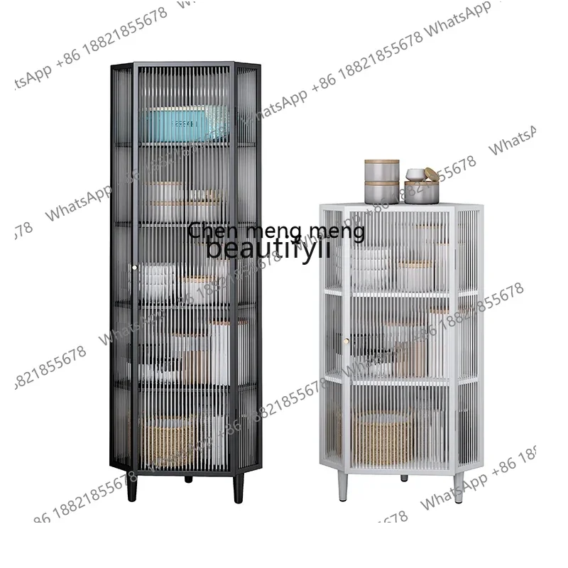 cn8350 LHY zq Corner Shelf Corner Cabinet Living Room Corner Bookcase Triangle Locker Nordic Sideboard Wine Cabinet