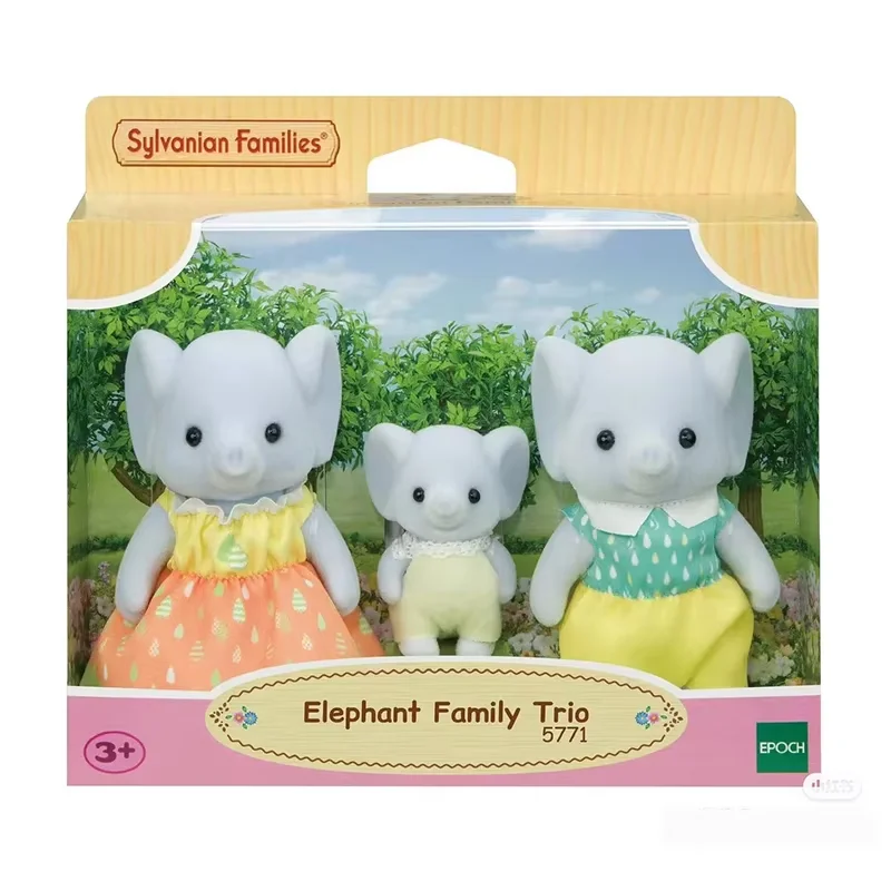 Sylvanian Families 애니메이션 피규어 Ternurines 액션 피규어 그림 초콜릿 토끼 팬더 가족 아기 맞춤형 크리스마스 선물