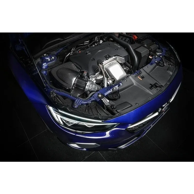 المزيد من أدوات مدخل الهواء من ألياف الكربون الجافة الحقيقية لبويك ريجال/لاكروس 1.5T 2.0T GTR نظام السحب البارد المنوع