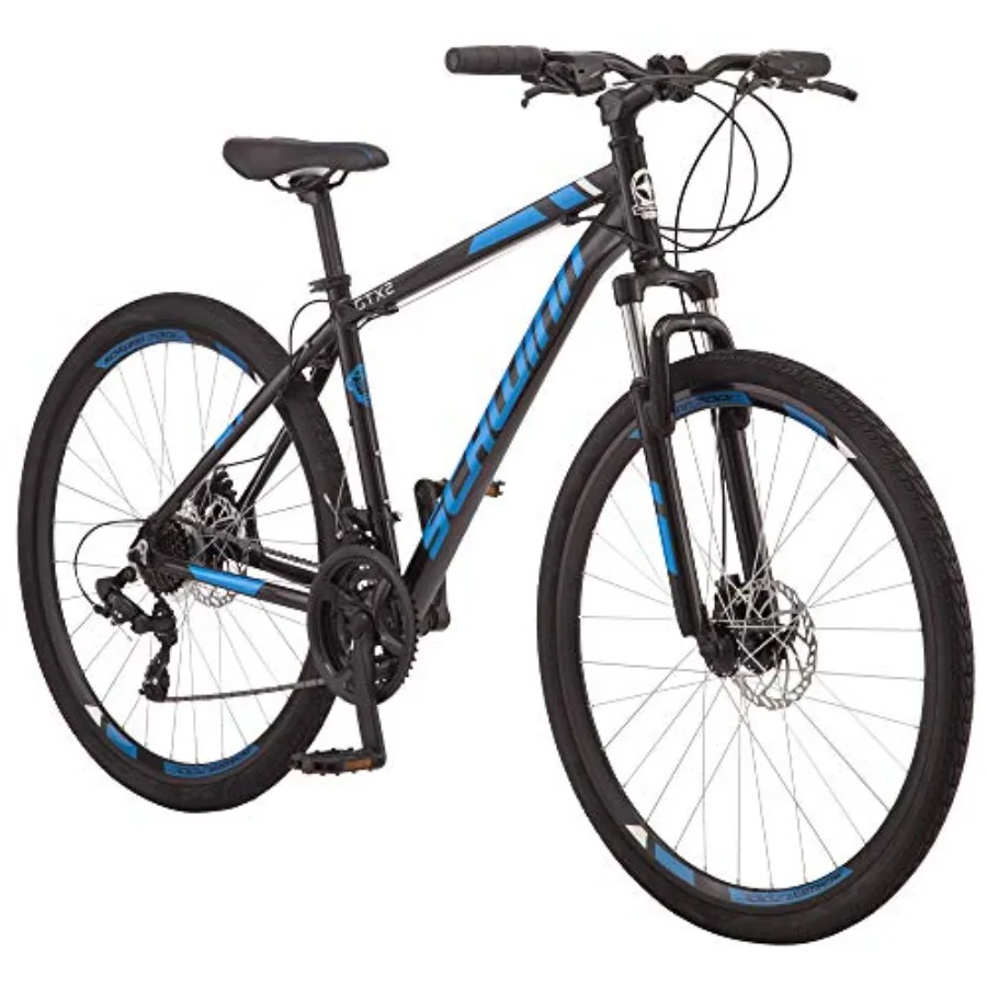 

GTX Comfort Adult Hybrid Bike for urban commuting, lightweight aluminum frame, matte black finish, step-through design with 700