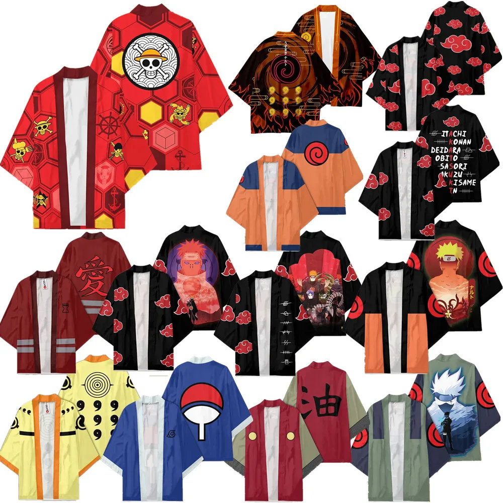 Feather Woven Kimono Coat Bathrobe Anime Cloak Pajamas
