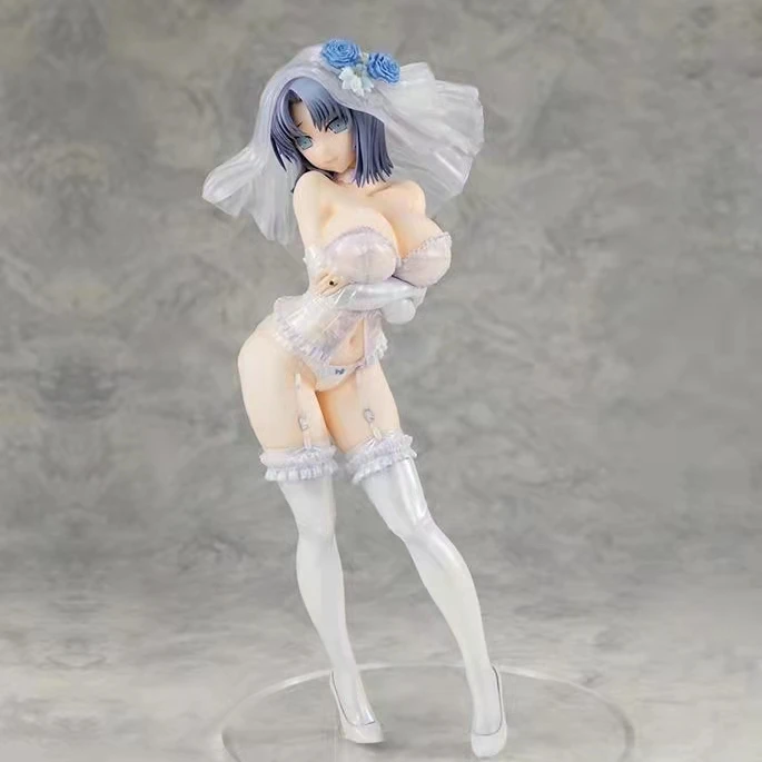 

100% Original: anime SENRAN KAGURA YUMI Wedding dress 23.5cm Action Figure Anime Figure Model Toy Figure Collection Doll Gift