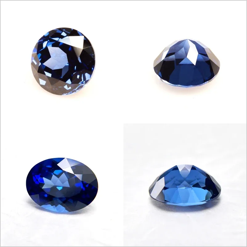 

Lab Grown Sapphire Royal Blue Color Multiple Cuts Available Gems for Jewelry Setting&Custom Design Selectable Certificate-Good
