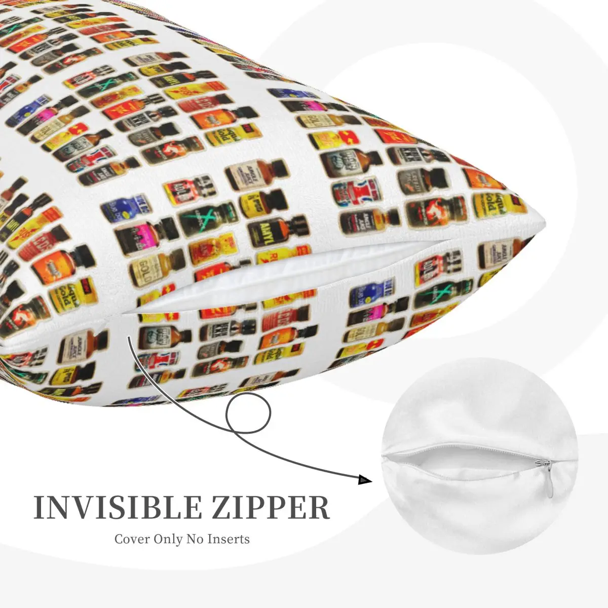 Poppers Bottles Gay Rush Jungle Juice Amyl Inhaler Rectangle Pillowcase Cushion Cover Decorative Bedroom Bed Home Throw Pillow