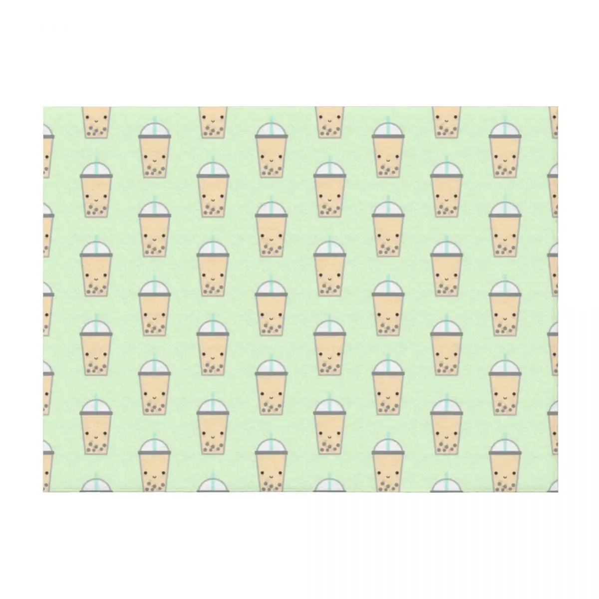 

Cute Bubble Tea (Boba) Throw Blanket Nap Fashion Sofas Multi-Purpose Blankets