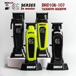 BRDCLIP BRD106 BRD107 Professional Barber Hair Clipper Base Charger 7500RPM Hair Clipper DLC Blade 8000RPM Hair Trimmer for Men
