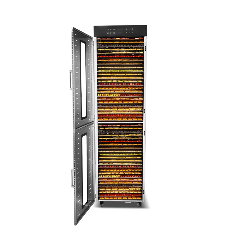 Power Saving 2 Cabinets 48 Racks Commercial Electric Fruit Drying Dehydrator Vegetable Food Dehydrator Pet Food Dryer