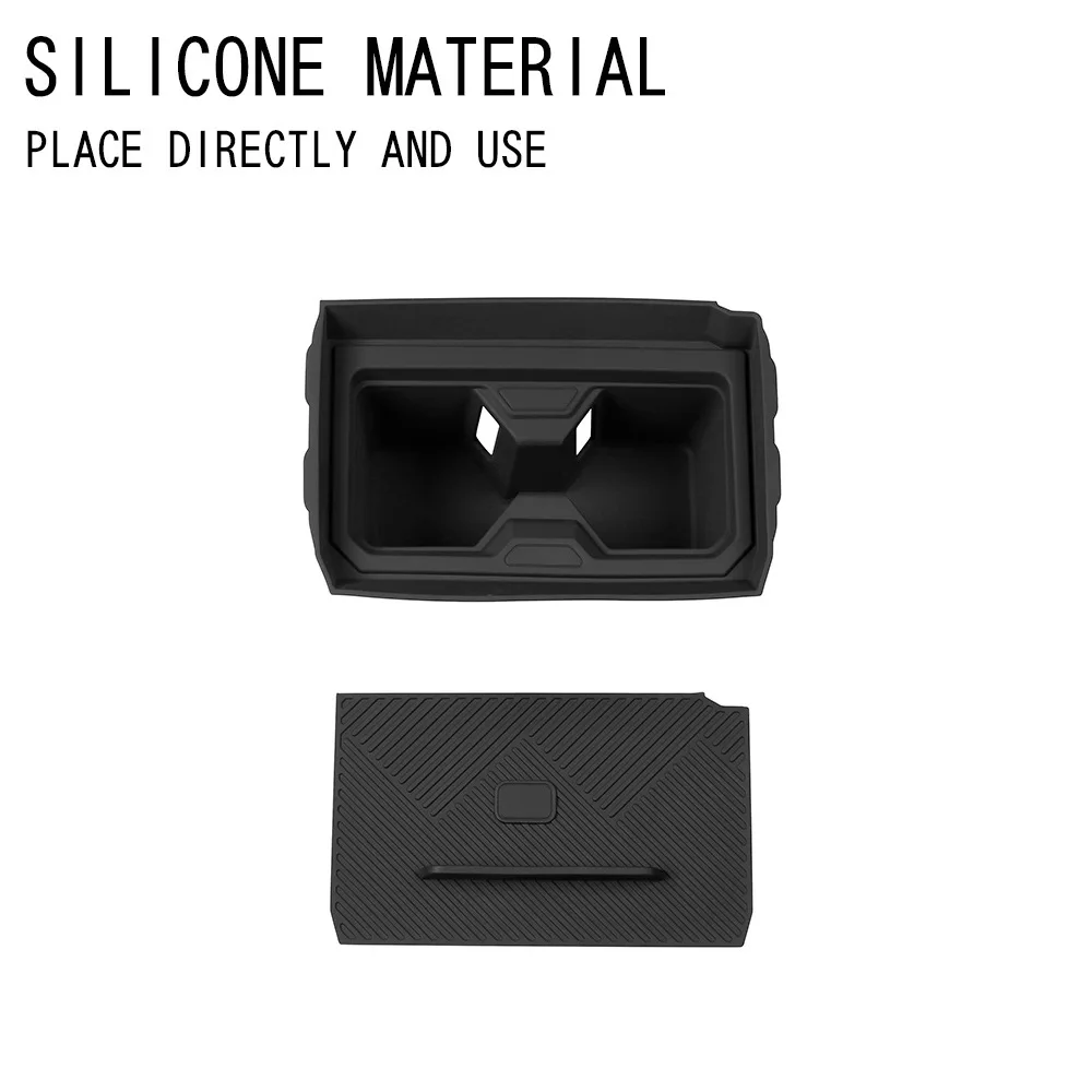 2Pcs ABS Plastic Center Console Cup Holder Insert Cover For Toyota 2024-2026 Car Interior Decoration Parts