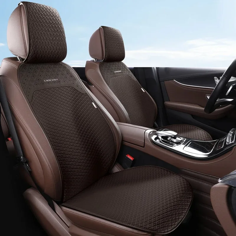 

Ice Silk Car Seat Protection Pad Universal 5 Seater Car Seat Cover Full Set Car Accessories Interior Front Back Row Seat Covers